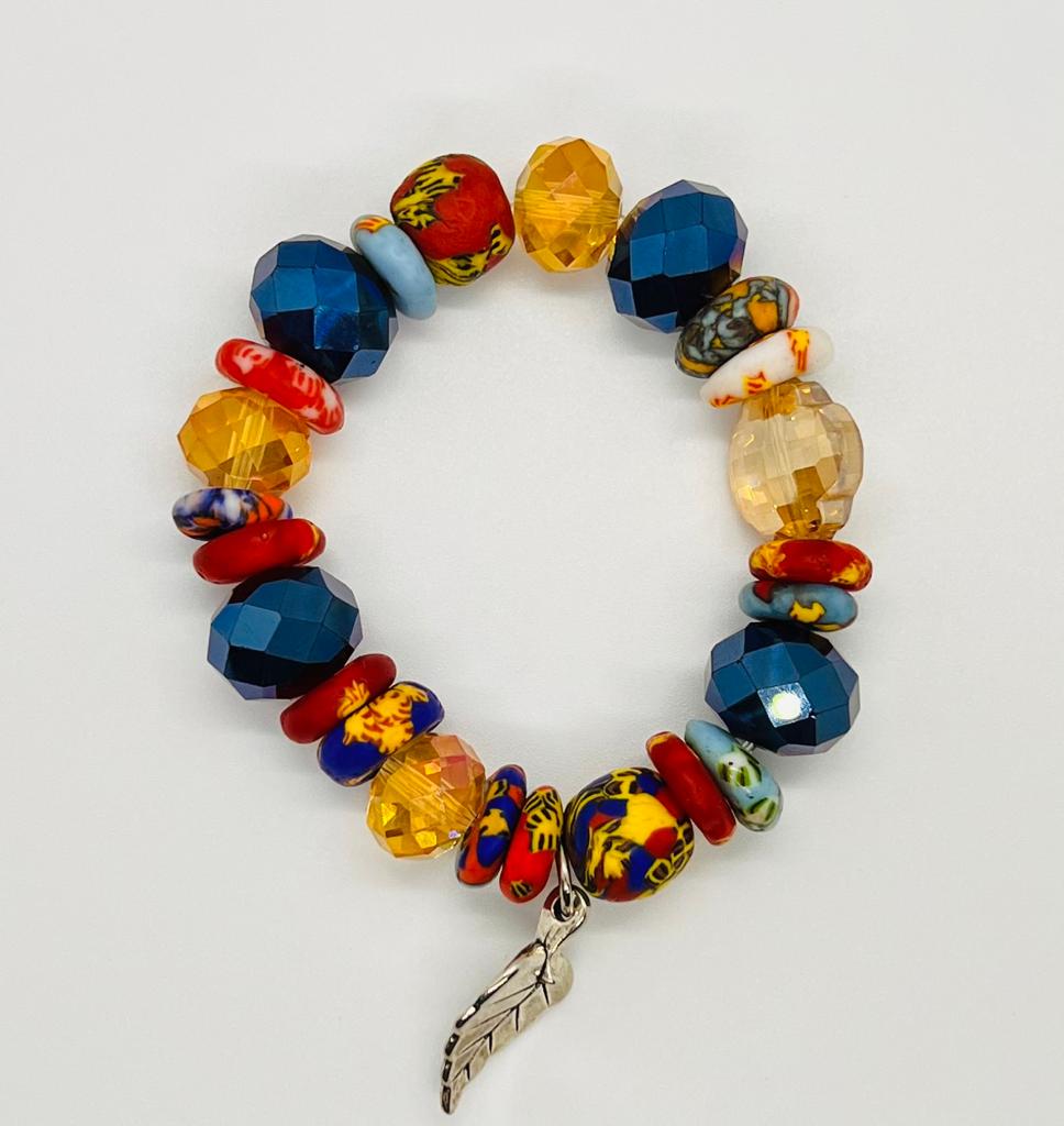 Vibrant Crystal Beads Bracelet