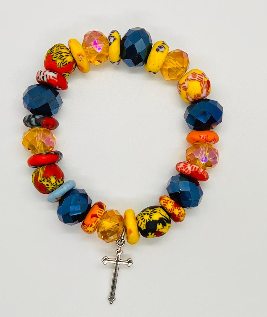 Vibrant Crystal Beads Bracelet