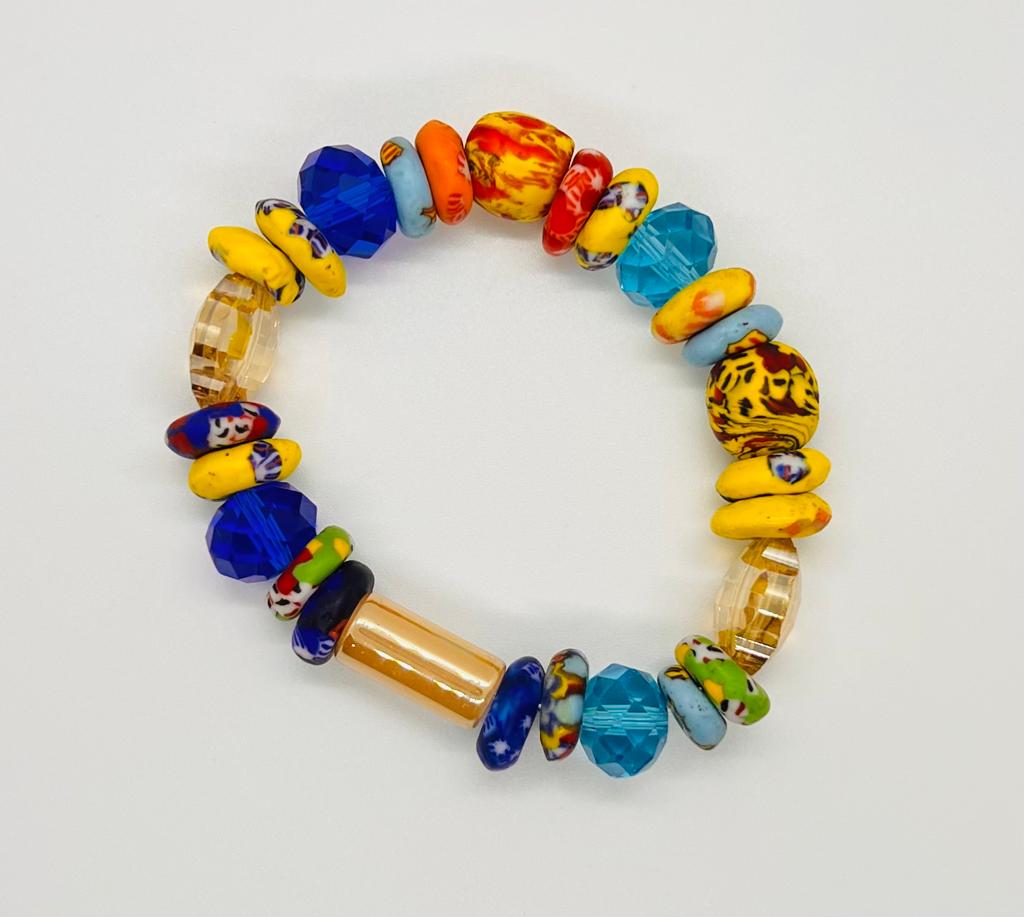 Vibrant Crystal Beads Bracelet