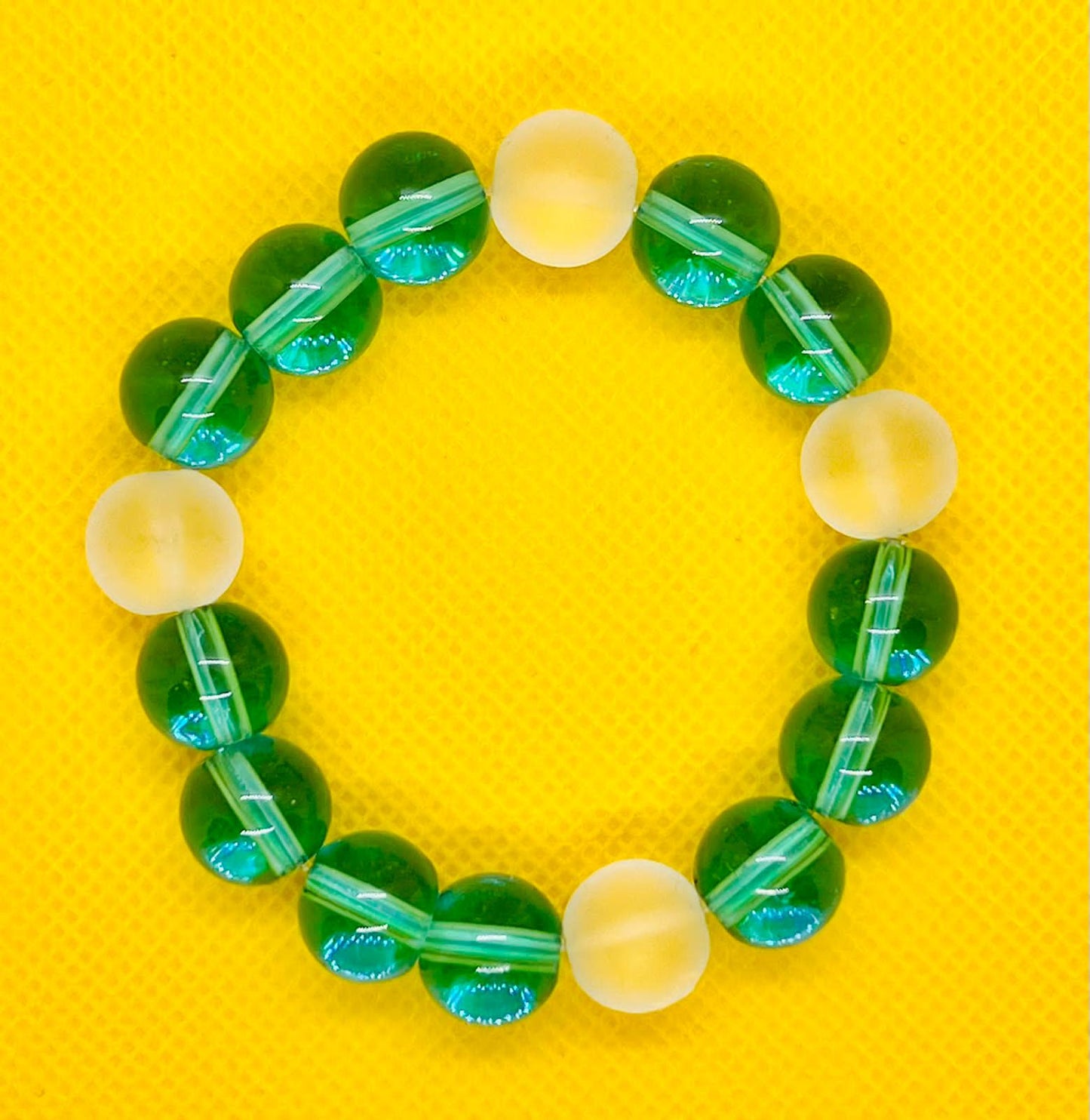 Green and Blue Beads Bracelet