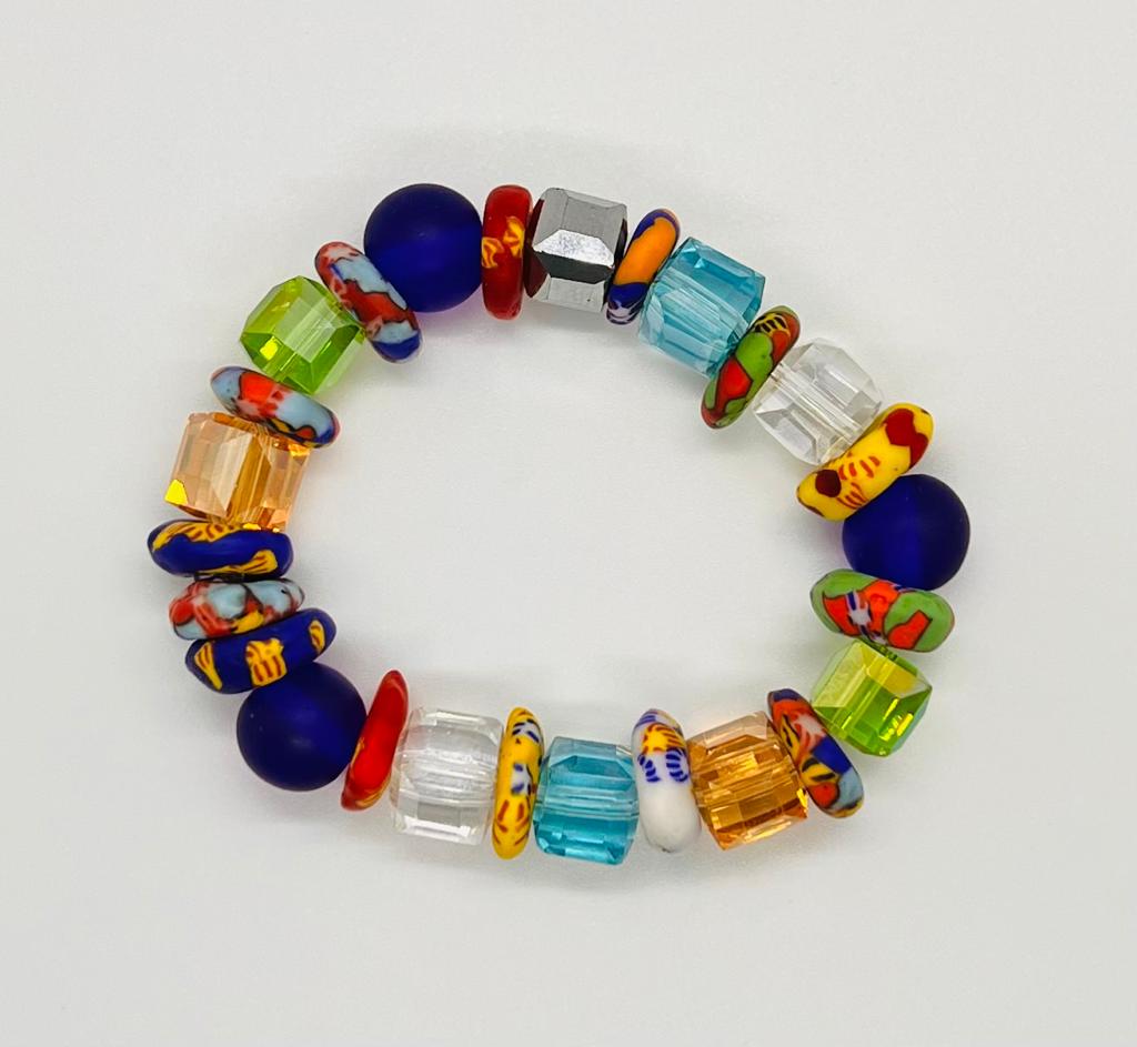 Vibrant Crystal Beads Bracelet