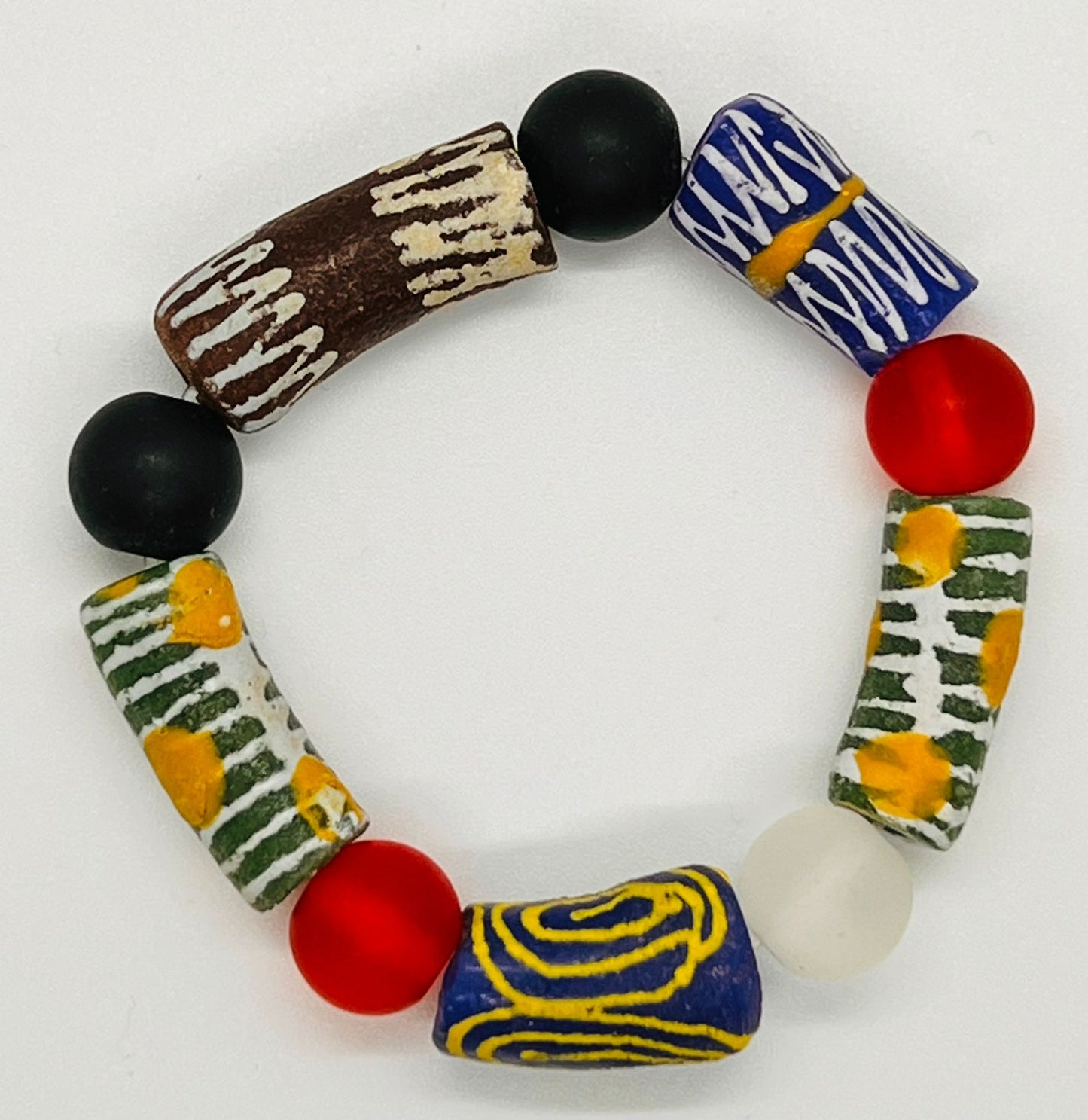 Multi-Color Africa Beads Bracelet