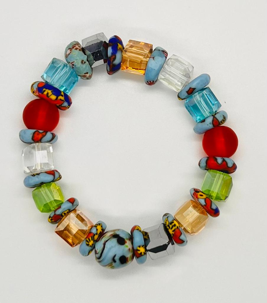 Vibrant Crystal Beads Bracelet