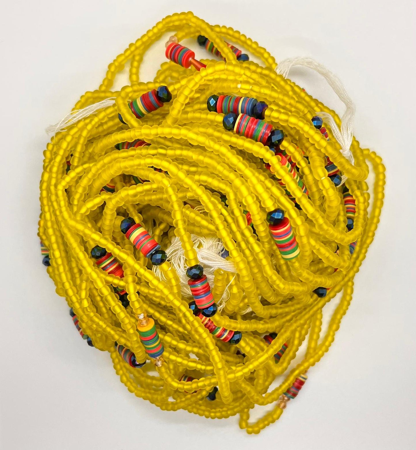 Yellow and Red Waist beads