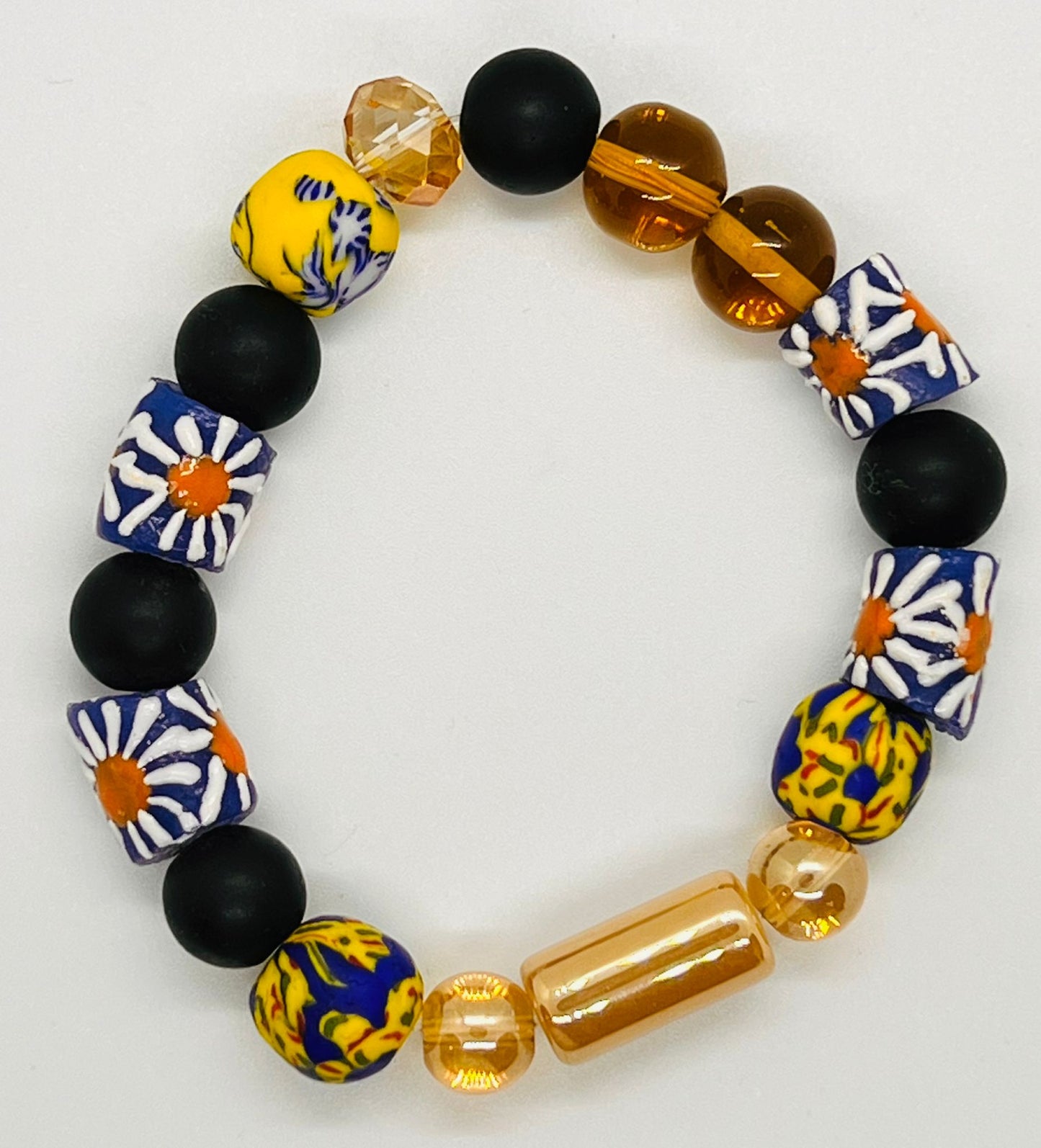 Multi-Color Africa Beads Bracelet