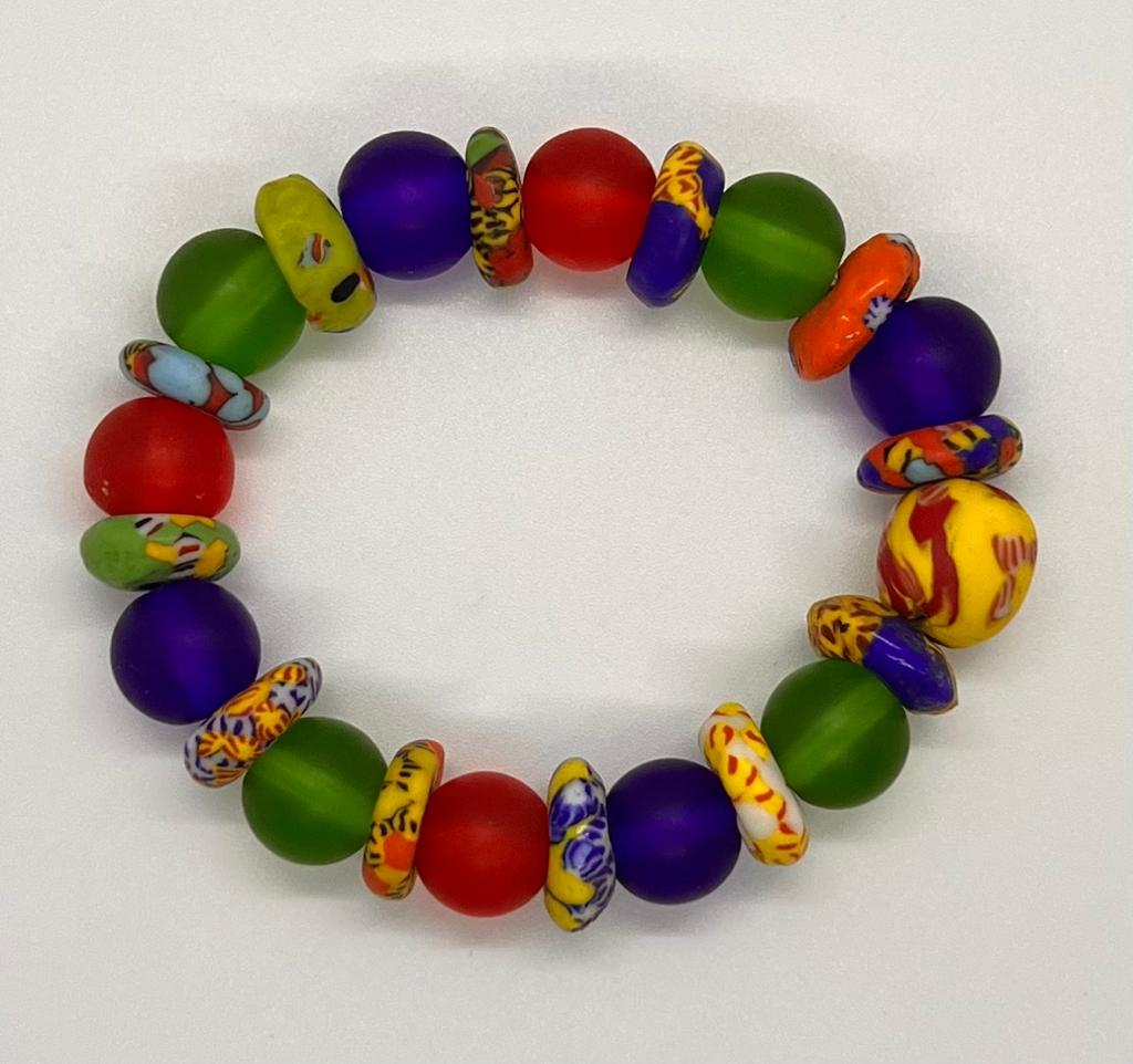 Vibrant Crystal Beads Bracelet