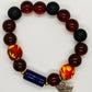 Burgundy Crystal Beads Bracelet
