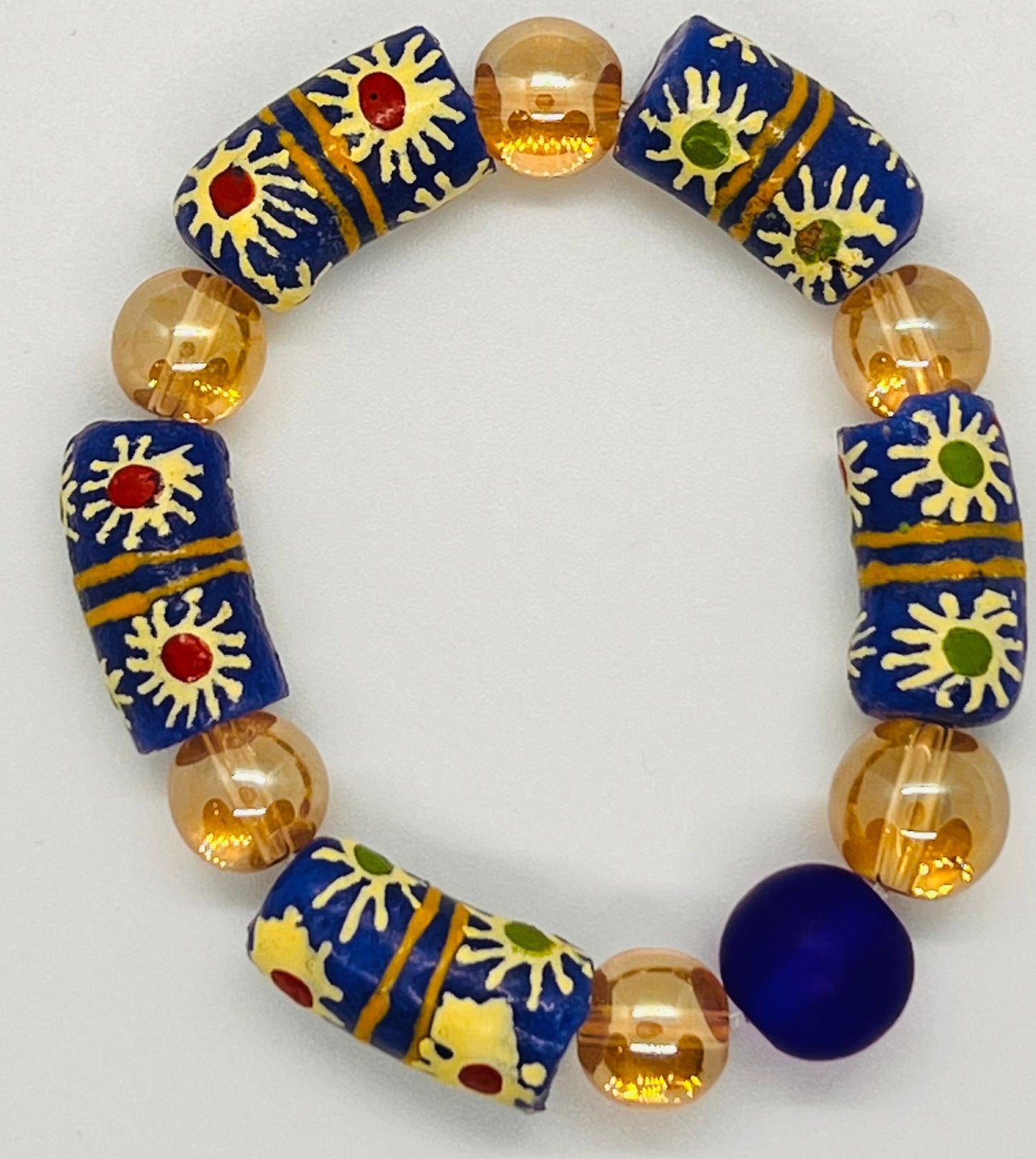 Multi-Color Africa Beads Bracelet