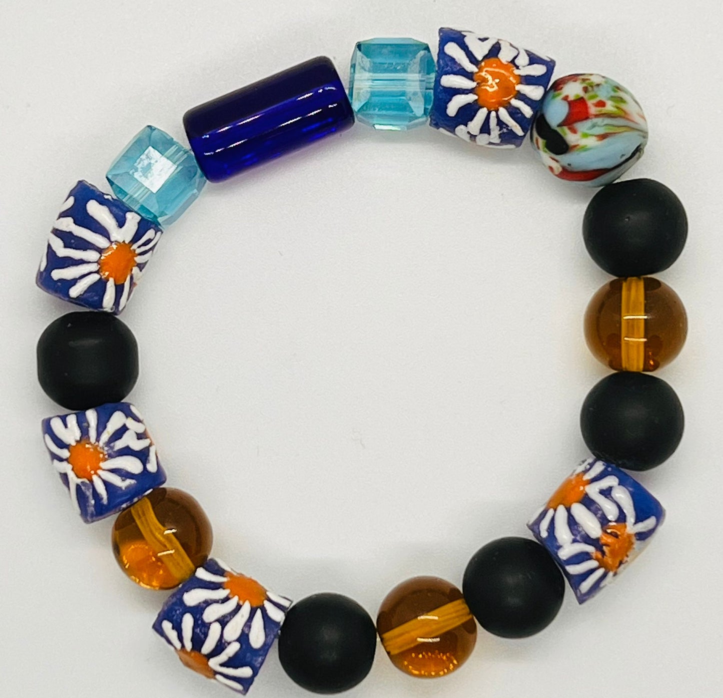 Multi-Color Africa Beads Bracelet