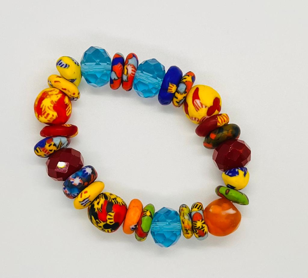 Vibrant Crystal Beads Bracelet