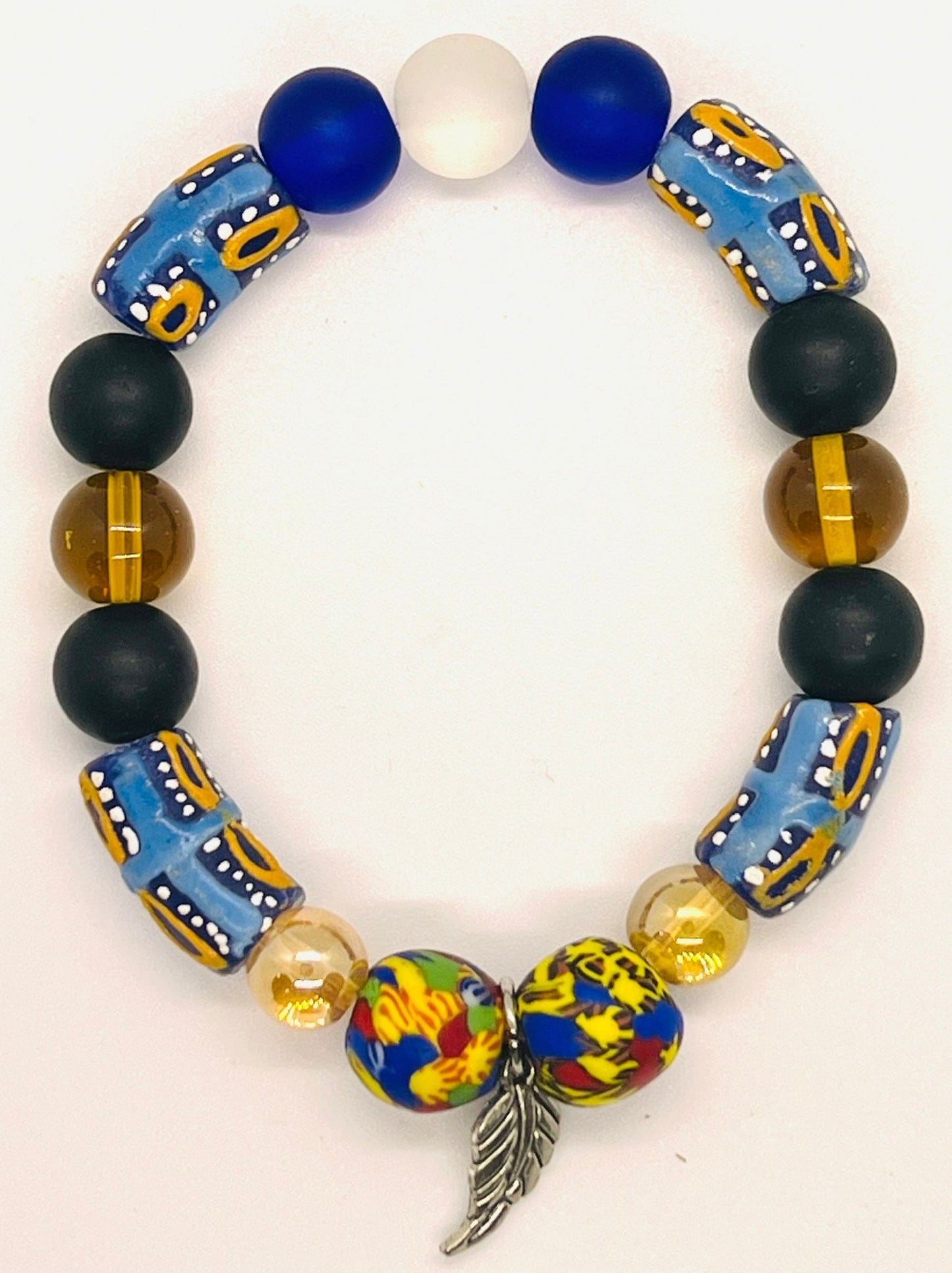 Multi-Color Africa Beads Bracelet