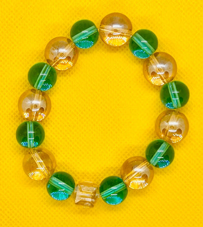 Green and Blue Beads Bracelet