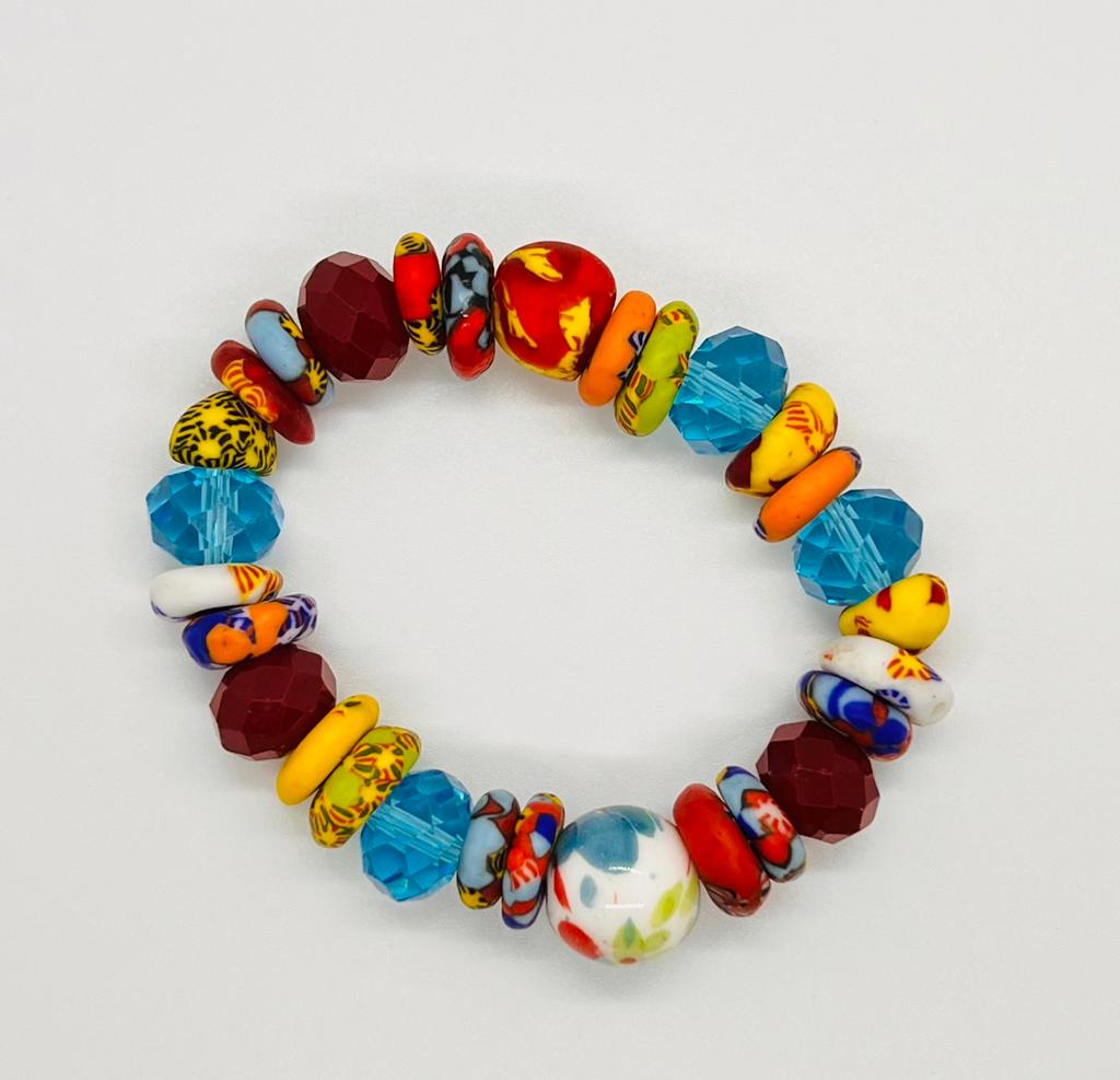 Vibrant Crystal Beads Bracelet