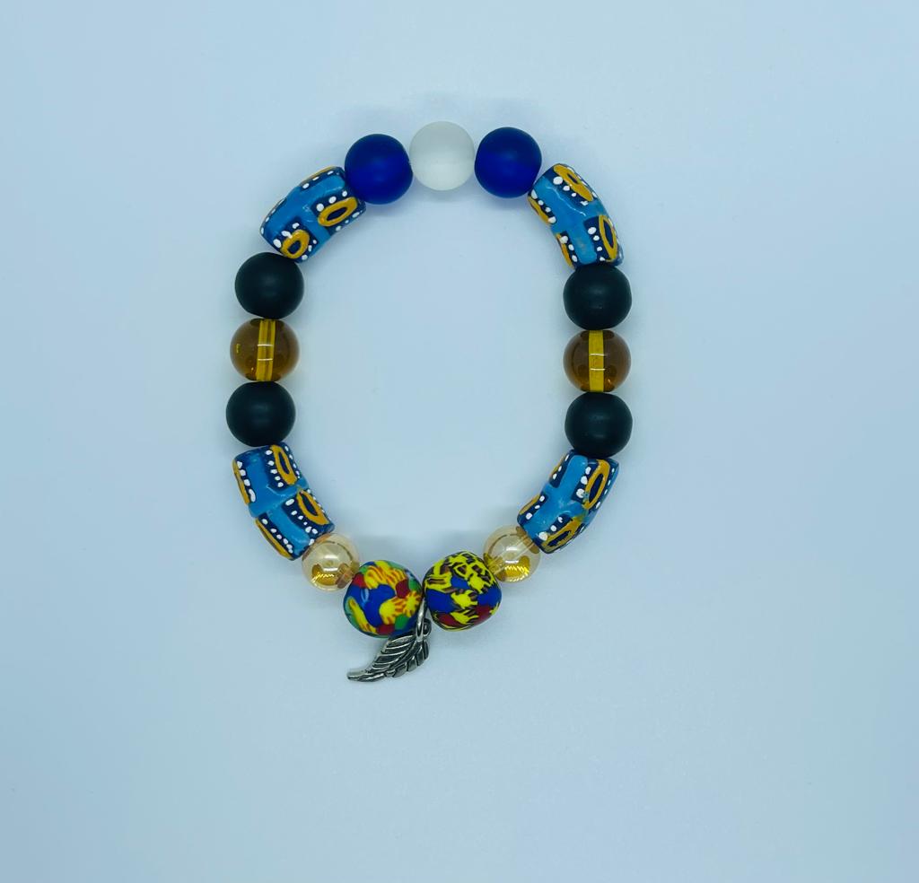 Multi-Color Africa Beads Bracelet