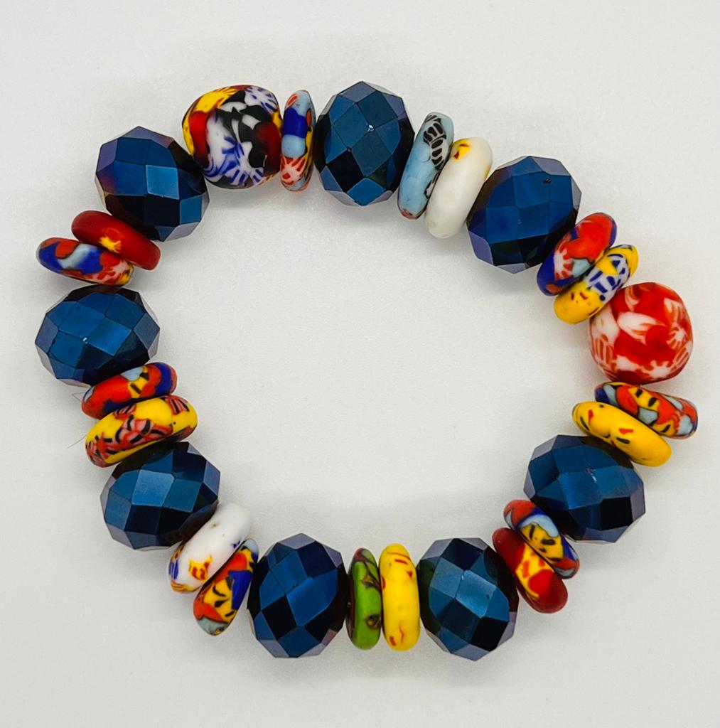 Vibrant Crystal Beads Bracelet