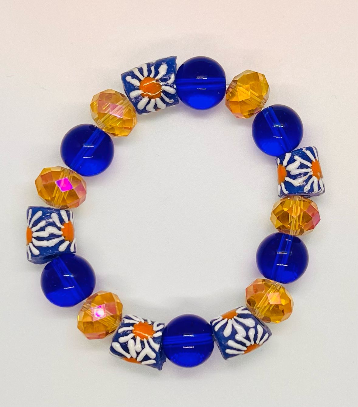 Multi-Color Africa Beads Bracelet