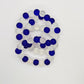 Beads for life. Blue and white crystal beads.