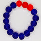 Blue and Red Crystal Beads