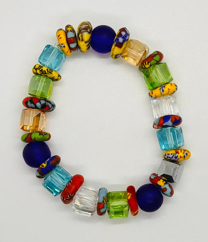 Vibrant Crystal Beads Bracelet