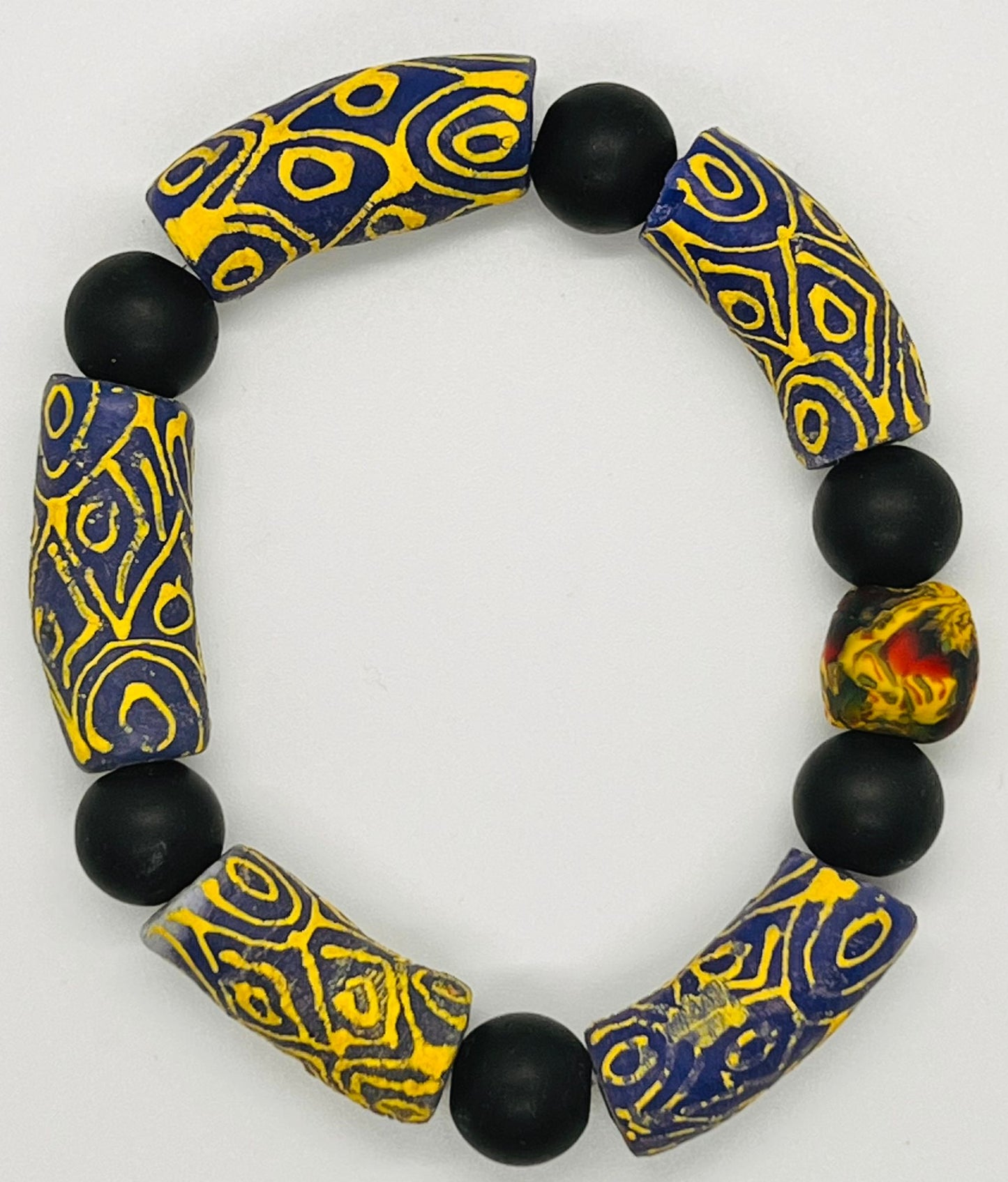 Multi-Color Africa Beads Bracelet