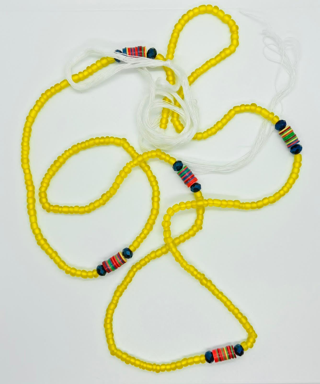 Yellow and Red Waist beads