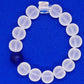 Beads for life. Blue and white crystal beads.